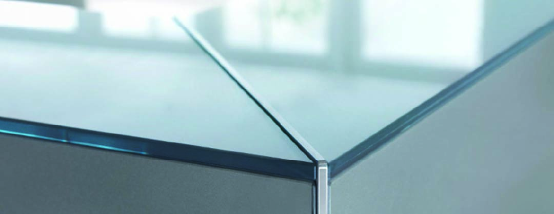 Detail of a glass surface