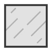 Kolor frontu szklanego - Szkło mleczne prawe AS29