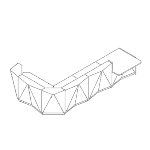 modułowa lada recepcyjna Alpa ALP26P 