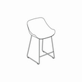  high stool Baltic Basic BL1P23H