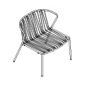 fotel zewnętrzny Bris BRS08 fotel outdoorowy z podłokietnikiami
