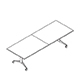 mesa con superficie de pizarra blanca Plex Rectangular 