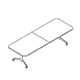 mesa con superficie de pizarra blanca Plex Rectangular con esquinas redondeadas 