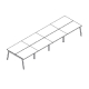 biurko bench Ogi M Bench Ośmiostanowiskowy układ bench 