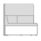  sofa modułowa wysoka Kaiva KAV4L