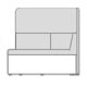 sofa modułowa wysoka Kaiva KAV4P 