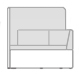 sofa modułowa wysoka Kaiva KAV5P 