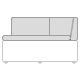 modular sofa low Kaiva KAV6P 