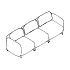 sofa
 Linka LKS05 sofa potrójna