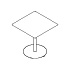 stolik kawiarniany Bolt OSTK77 blat kwadratowy