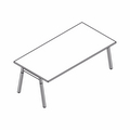stół z drewnianymi nogami Ogi W PLD20 