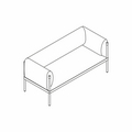  sofa z niskim oparciem Stilt SIS2