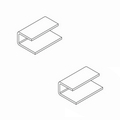 accessoires pour panneaux écran
 Sonic et Twin UCHS1 fixation bureau individuel Ogi, 2 pcs