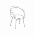  chair 4-legged base Ultra UFBP16