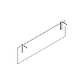  UM14 Panel frontal para escritorios Viga de 1600 mm