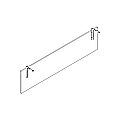 akcesoria Osłony do biurek i stołów UM16S blenda do biurek dł. 1800 mm