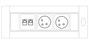 Mediabox S91E EU (2x230V, 2xRJ45) x 2