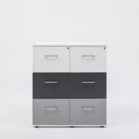 szafa Standard: biały pastel, antracytowy, aluminium satinato