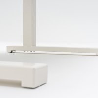biurko regulowane Compact Drive: biały pastel, jesion, RAL9010