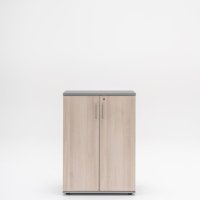 szafa Standard: dąb szary, aluminium satinato