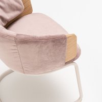 krzesło Collar: fornir dąb naturalny, Charles C-29, RAL0608005