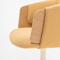 krzesło konferencyjne Collar: fornir dąb naturalny, Atlantic A-61270, RAL1013