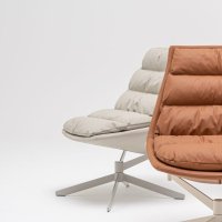 fotel Fat Frank: Leather L-07, RAL7044; fotel Fat Frank: Leather L-04, RAL0608005