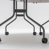 stół składany Easy: dąb szary, RAL7043