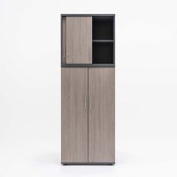 nadstawka Standard: dąb szary, aluminium satinato