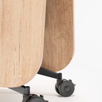 stół składany Plex: dąb naturalny, RAL9005