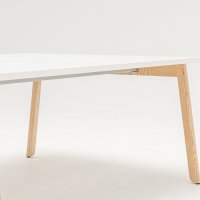 biurko bench Ogi B Bench: biały pastel