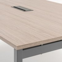 stół konferencyjny Ogi Y: dąb szary, RAL9005