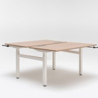 biurko regulowane Ogi Drive Bench: dąb kanadyjski, RAL9010