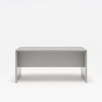 biurko jednostanowiskowe Ogi V: aluminium satinato