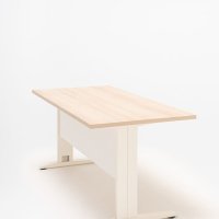 biurko jednostanowiskowe Ogi N: akacja, RAL9010