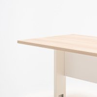 biurko jednostanowiskowe Ogi N: akacja, RAL9010