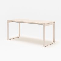 biurko jednostanowiskowe Ogi Q: akacja, RAL9010
