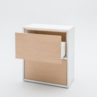 szafa Gravity: fornir wiąz, RAL9003