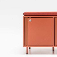 Locker Plus: czerwony mat, Mica MC-2496-64146