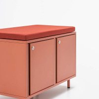 Locker Plus: czerwony mat, Mica MC-2496-64146