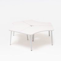 biurko bench Ogi A: biały pastel, RAL9006