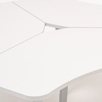 biurko bench Ogi A: biały pastel, RAL9006