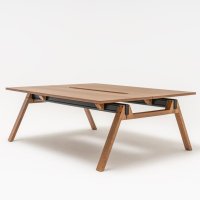 biurko bench Viga: fornir dąb miedziany