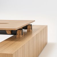 biurko bench Viga: fornir dąb naturalny