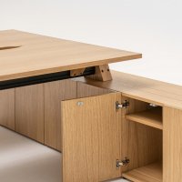 biurko bench Viga: fornir dąb naturalny