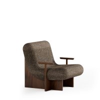 fotel Kivo: wood 06, dąb ciemny